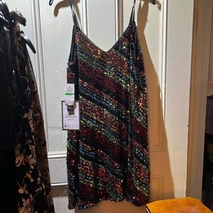 NWT cocktail sequined dress
